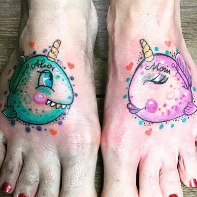 Tja nun sind sie weg,schwimmen in die schweiz😀😀😀als pärchen.