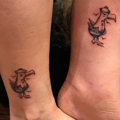 Und die beiden letzten kackvögel,danke an heike und sarah es war mir eine Freude ⚓️💕⚓️