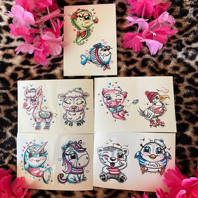 💕💕ACHTUNG ACHTUNG 💕: moin meine zuckerschnuten,vor lauter corona hab ich total vergessen dass es jetzt klebetattoos mit meinen motiven bei www.