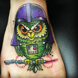 Tattoo von Tschiggy mit Darth Vader im Bubblegum-Art-Stil